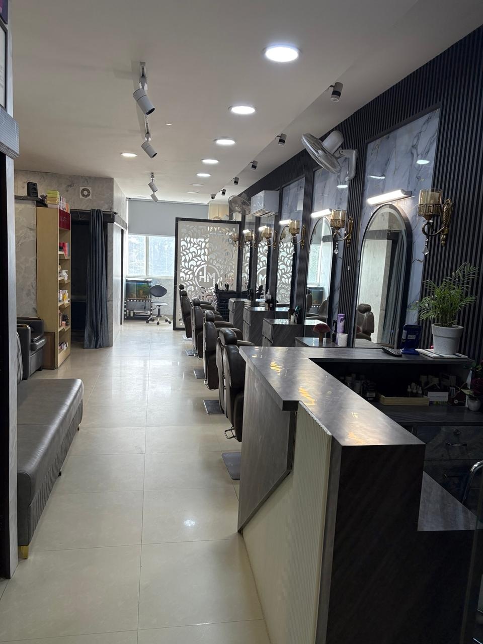 Interior of Hanif's Makeover salon in Sector 20D, Chandigarh